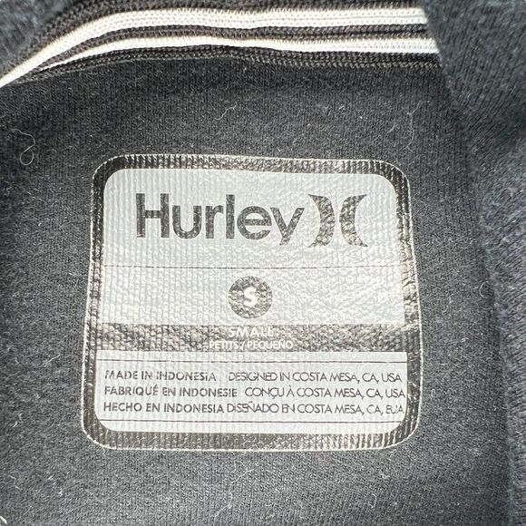 Hurley Phantom Hoodie Women's Size Small Heather Gray Hooded Sweatshirt - Picture 10 of 12